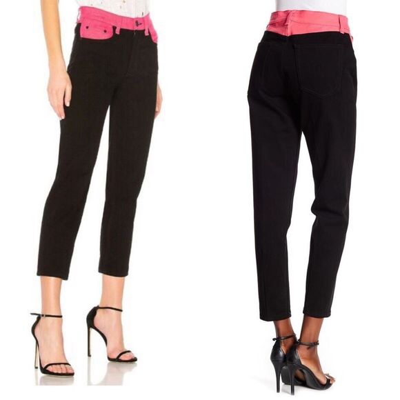RAG & BONE ASH JEAN NWT Black Pink Waist S… - Picture 2 of 5